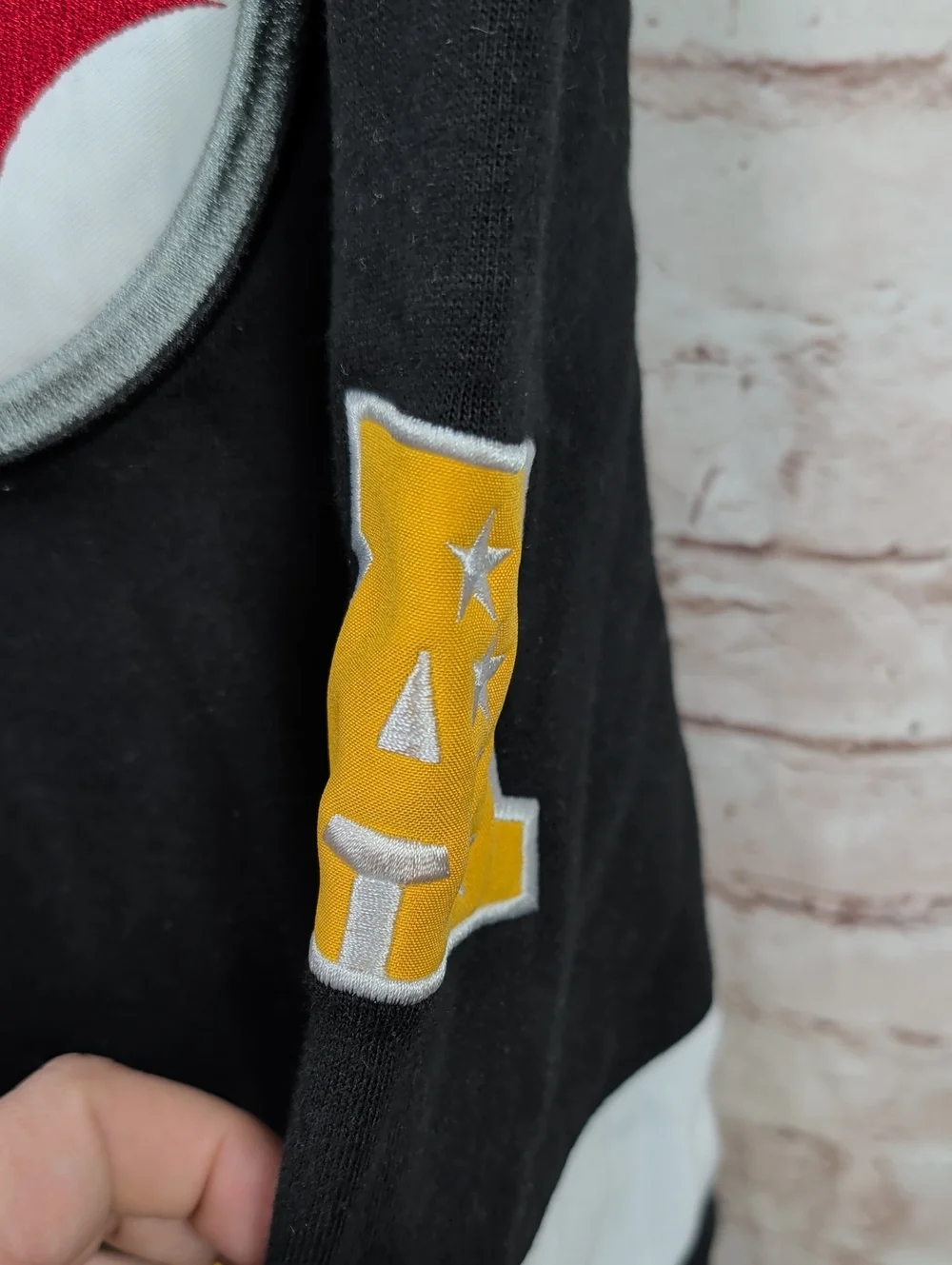 NFL Pittsburgh Steelers Black and Gold  Men's Zip Hoodie Large